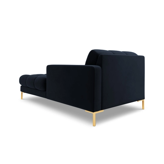 Velvet Chaise Longue Right, "Bali", 1 Seat, 185x102x75 Made in Europe