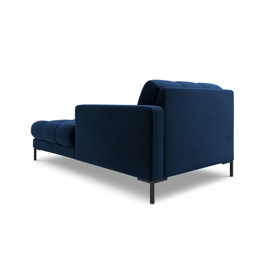 Velvet Chaise Longue Right, "Bali", 1 Seat, 185x102x75 Made in Europe