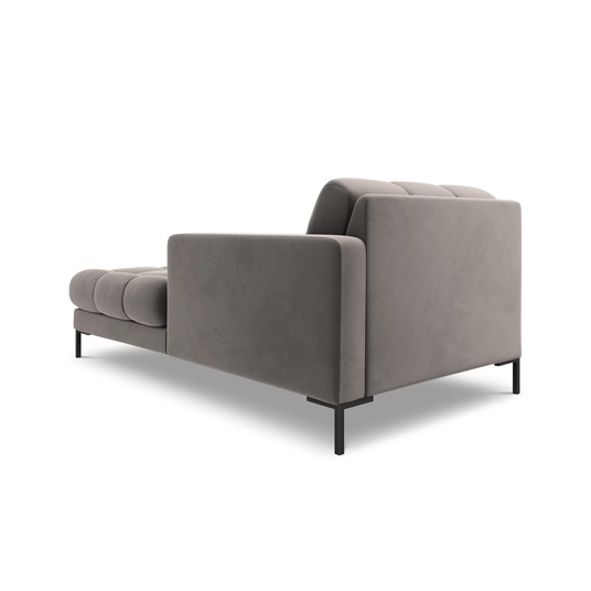 Velvet Chaise Longue Right, "Bali", 1 Seat, 185x102x75 Made in Europe