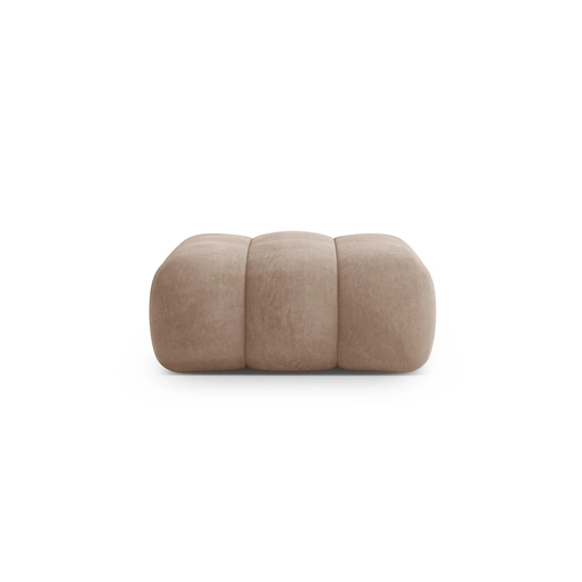 Velvet Pouf, "Koge", 1 Seat, 95x95x40 Made in Europe