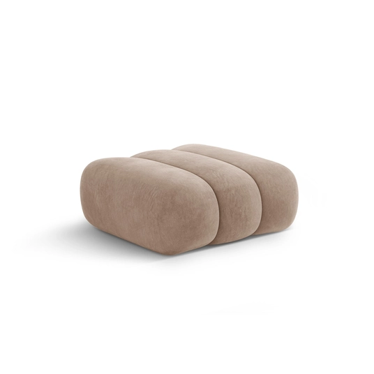 Velvet Pouf, "Koge", 1 Seat, 95x95x40 Made in Europe