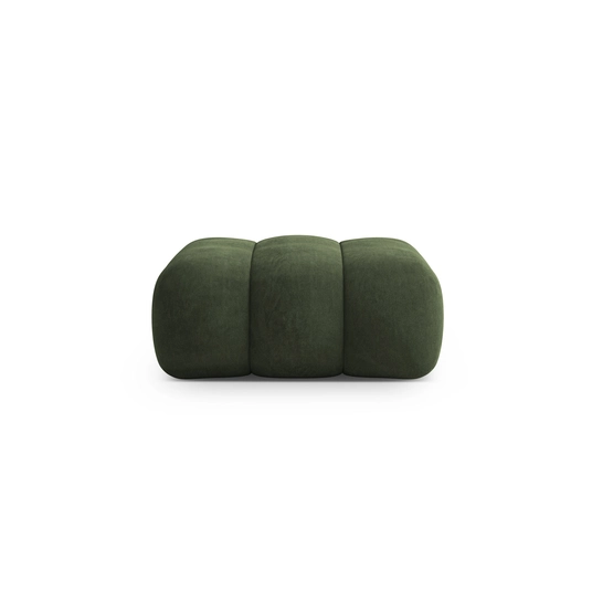Velvet Pouf, "Koge", 1 Seat, 95x95x40 Made in Europe