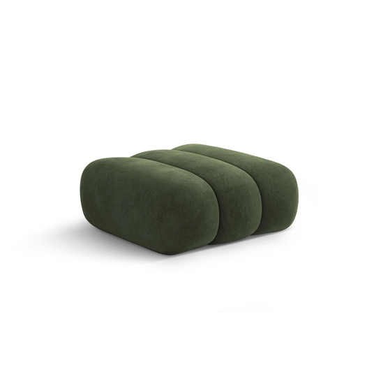 Velvet Pouf, "Koge", 1 Seat, 95x95x40 Made in Europe