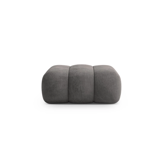 Velvet Pouf, "Koge", 1 Seat, 95x95x40 Made in Europe