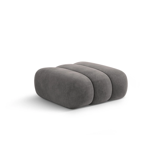 Velvet Pouf, "Koge", 1 Seat, 95x95x40 Made in Europe