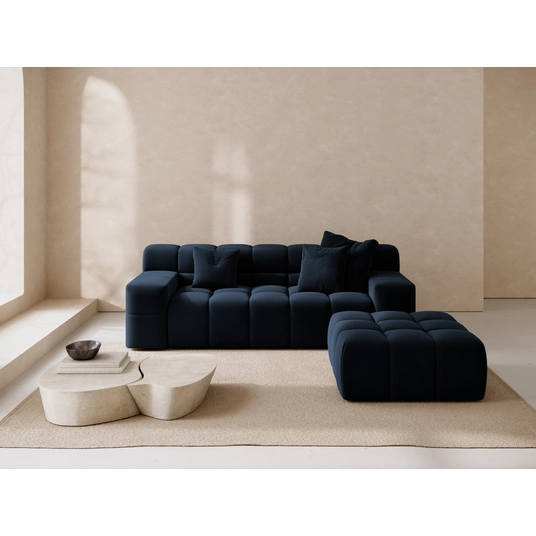 Velvet Pouf, "Hawaii", 1 Seat, 90x100x38 Made in Europe