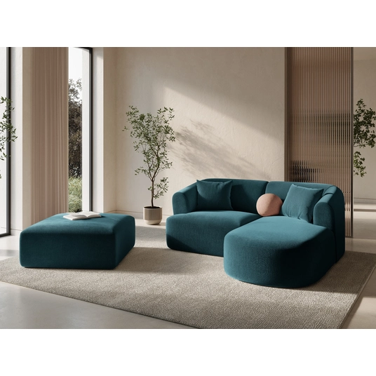"Sametist pouf, Campi, 1 iste, 90x90x40 cm, valmistatud Euroopas.