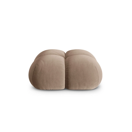 Velvet Pouf, "Loretto", 1 Seat, 90x90x40 Made in Europe