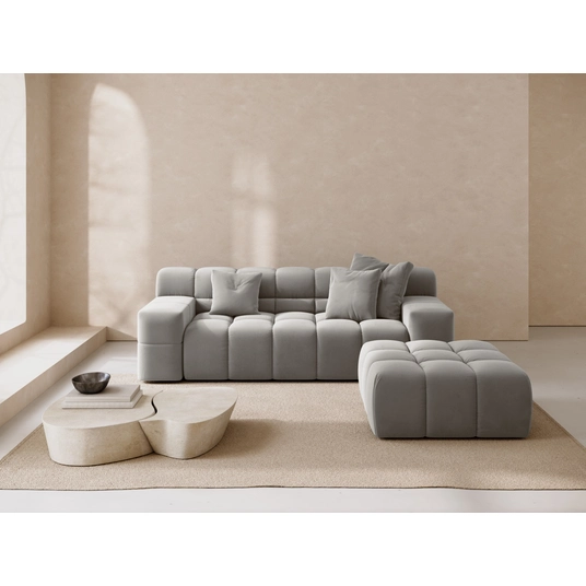 Velvet Pouf, "Hawaii", 1 Seat, 90x100x38 Made in Europe