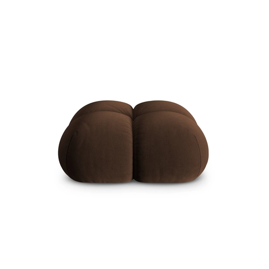 Velvet Pouf, "Loretto", 1 Seat, 90x90x40 Made in Europe
