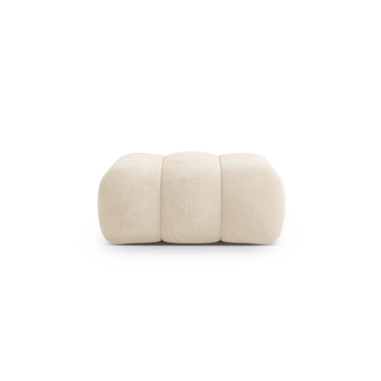 Velvet Pouf, "Koge", 1 Seat, 95x95x40 Made in Europe