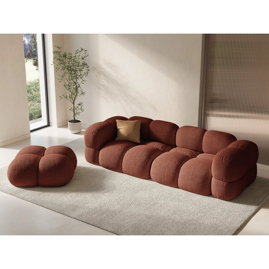 Pouf, "Loretto", 1 Seat, 90x90x40 Made in Europe