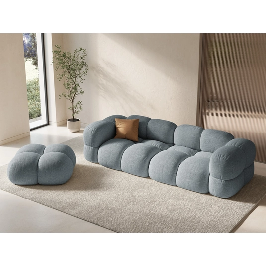Pouf, "Loretto", 1 Seat, 90x90x40 Made in Europe