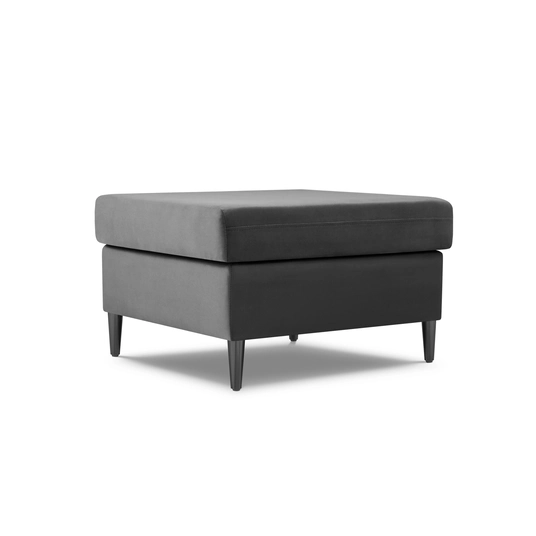 Velvet Pouf, "Kyoto", 1 Seat, 70x70x45 Made in Europe