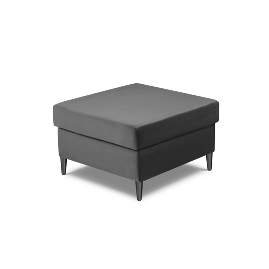 Velvet Pouf, "Kyoto", 1 Seat, 70x70x45 Made in Europe
