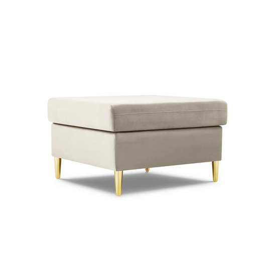 Velvet Pouf, "Kyoto", 1 Seat, 70x70x45 Made in Europe