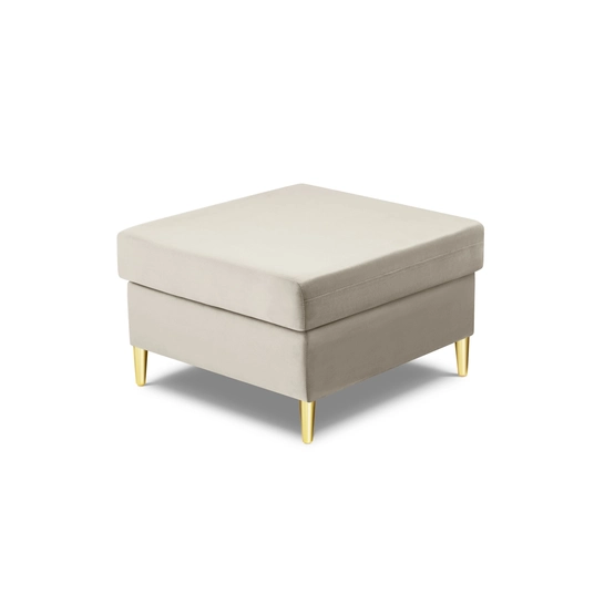 Velvet Pouf, "Kyoto", 1 Seat, 70x70x45 Made in Europe
