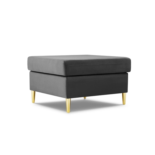 Velvet Pouf, "Kyoto", 1 Seat, 70x70x45 Made in Europe