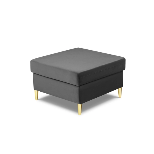 Velvet Pouf, "Kyoto", 1 Seat, 70x70x45 Made in Europe