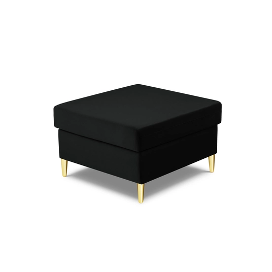 Velvet Pouf, "Kyoto", 1 Seat, 70x70x45 Made in Europe