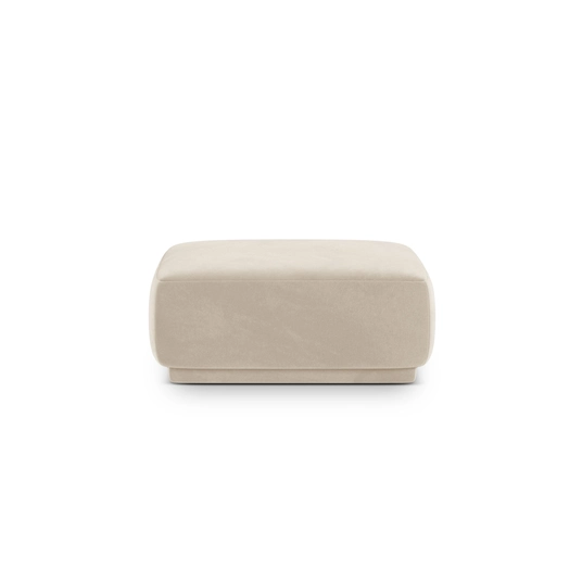 Velvet Pouf, "Gomera", 1 Seat, 90x90x42 Made in Europe