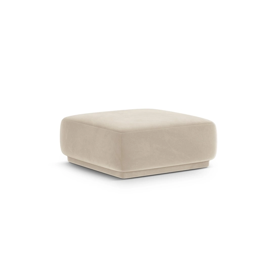 Velvet Pouf, "Gomera", 1 Seat, 90x90x42 Made in Europe