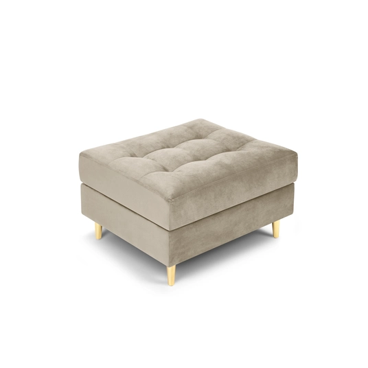 Velvet Pouf, "Aspen", 1 Seat, 60x70x46 Made in Europe