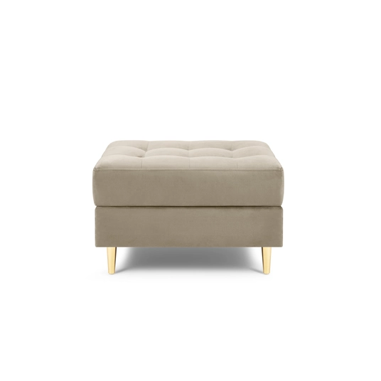 Velvet Pouf, "Aspen", 1 Seat, 60x70x46 Made in Europe