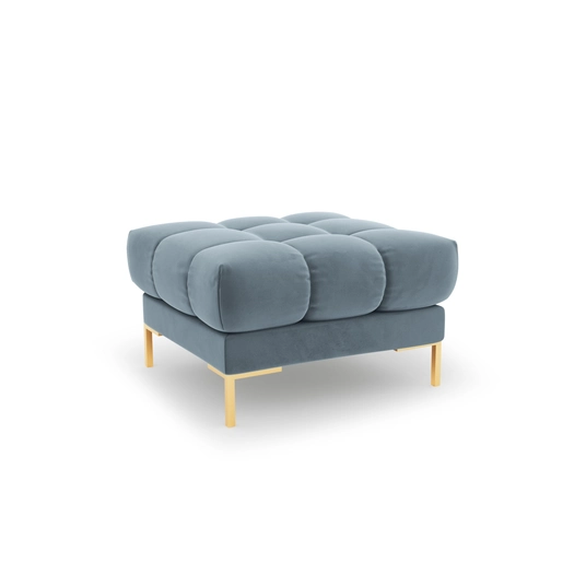 Velvet Pouf, "Bali", 1 Seat, 60x60x41 Made in Europe
