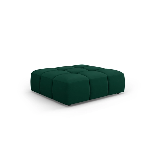 Velvet Pouf, "Moritz", 1 Seat, 96x96x38 Made in Europe
