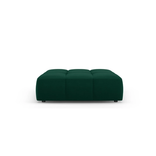 Velvet Pouf, "Moritz", 1 Seat, 96x96x38 Made in Europe