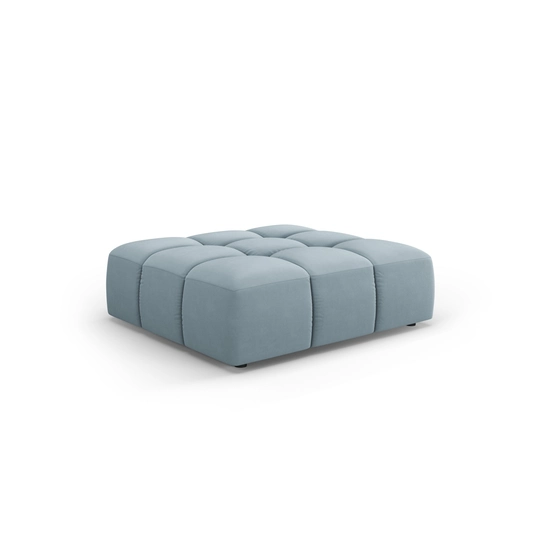 Velvet Pouf, "Moritz", 1 Seat, 96x96x38 Made in Europe
