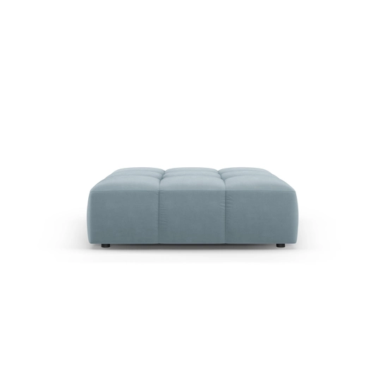 Velvet Pouf, "Moritz", 1 Seat, 96x96x38 Made in Europe