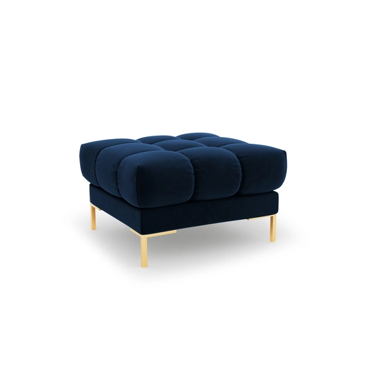 Velvet Pouf, "Bali", 1 Seat, 60x60x41 Made in Europe