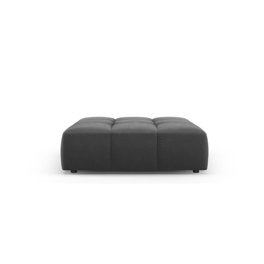 Velvet Pouf, "Moritz", 1 Seat, 96x96x38 Made in Europe