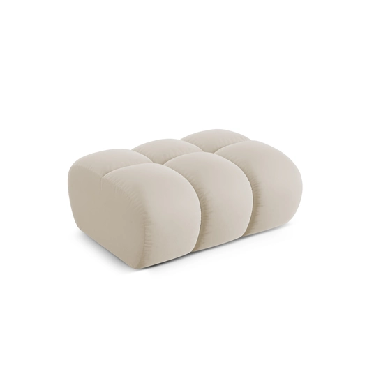 Sametist pouf, "Treno", 1 iste, 90x70x42 cm, valmistatud Euroopas.