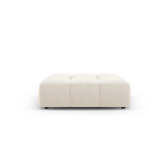 Velvet Pouf, "Moritz", 1 Seat, 96x96x38 Made in Europe