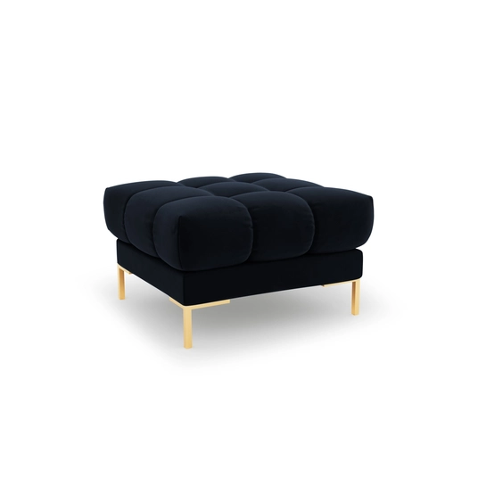 Velvet Pouf, "Bali", 1 Seat, 60x60x41 Made in Europe