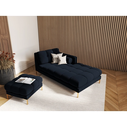 Velvet Pouf, "Bali", 1 Seat, 60x60x41 Made in Europe