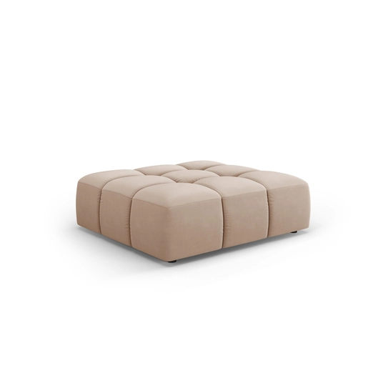 Velvet Pouf, "Moritz", 1 Seat, 96x96x38 Made in Europe