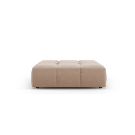 Velvet Pouf, "Moritz", 1 Seat, 96x96x38 Made in Europe