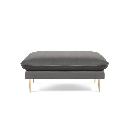 Velvet Pouf, "Vienna", 1 Seat, 93x73x43 Made in Europe