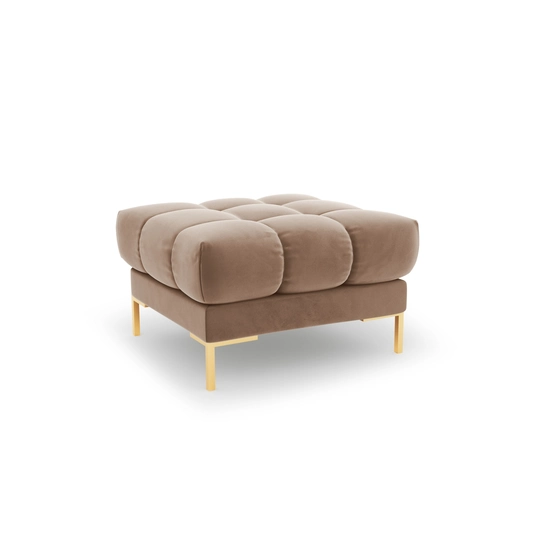 Velvet Pouf, "Bali", 1 Seat, 60x60x41 Made in Europe