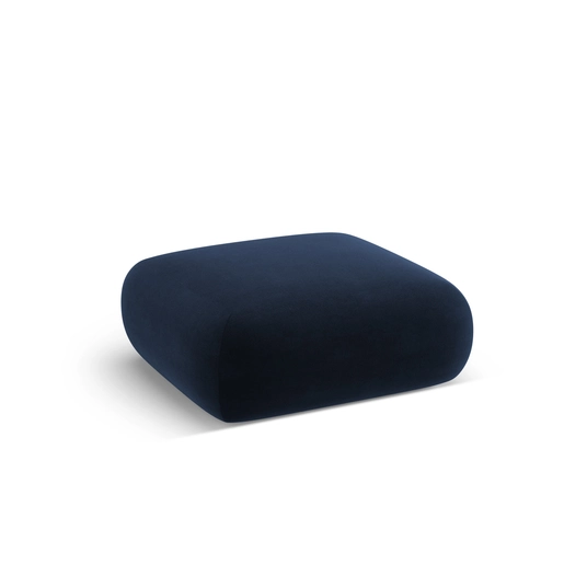Velvet Pouf, "Nolio", 2 Seats, 100x100x36 Made in Europe