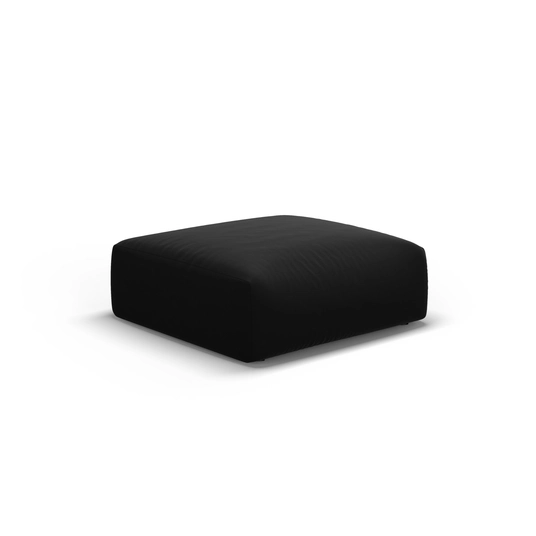 Velvet Pouf, "Matera", 1 Seat, 100x80x36 Made in Europe
