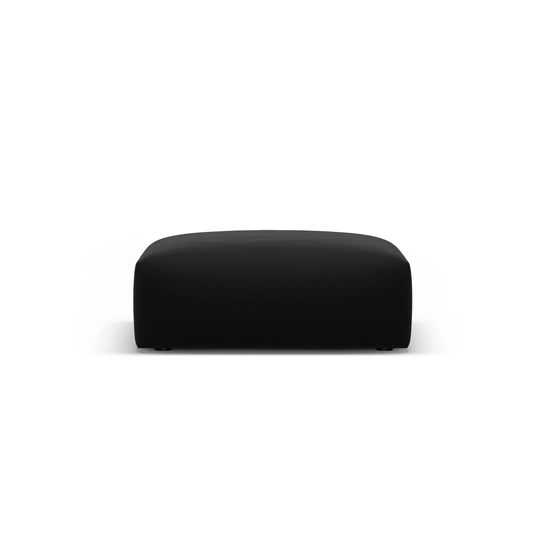 Velvet Pouf, "Matera", 1 Seat, 100x80x36 Made in Europe