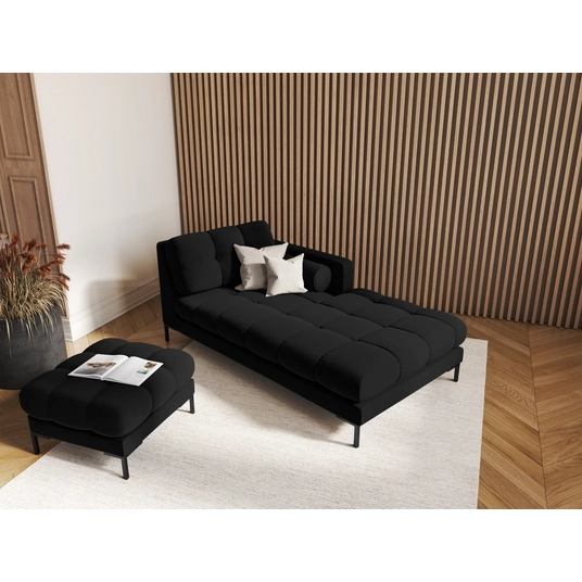 Velvet Pouf, "Bali", 1 Seat, 60x60x41 Made in Europe