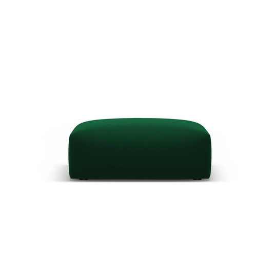 Velvet Pouf, "Matera", 1 Seat, 100x80x36 Made in Europe