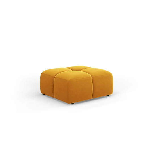 Velvet Pouf, "Moritz", 1 Seat, 64x64x38 Made in Europe