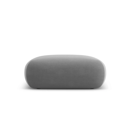 Velvet Pouf, "Nolio", 2 Seats, 100x100x36 Made in Europe